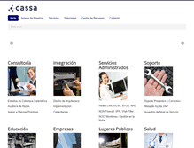 Tablet Screenshot of cassa.com.mx